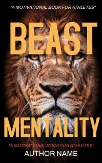 Black Typography Lion Book Motivational Inspi Kindle/Book Covers template