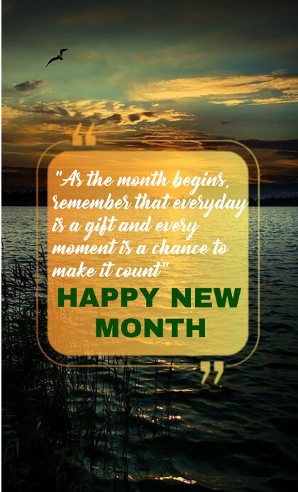 Black Typography New Month July Design  Us Le template