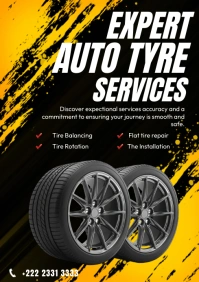 Black Tyre Services  A4 template