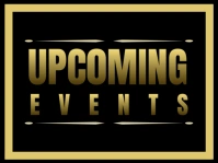Black  Upcoming Events Yard Sign template