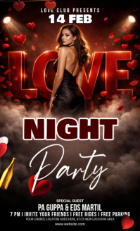Black Valentine's Day Party US Legal Amerikansk lov template
