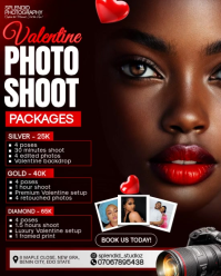 Black Valentine's Day Photo Shoot Instagram Portrait Video template