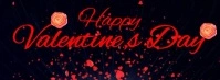 Black  Valentine`s Day , Happy Valentine`s Day Video  Facebook Cover Photo template