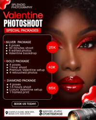 Black Valentine Photoshoot Packages Instagram Portrait Video template