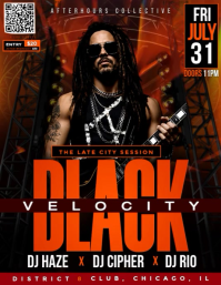 Black Velocity Late City Session Volante (Carta US) template
