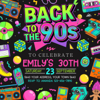 Black 90s Birthday Celebration Isikwele Template