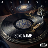 Preto Hip Hop Album Cover Albumcover Template