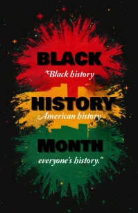 Black Vintage Black History Month Templates  Tabloid Tabloide