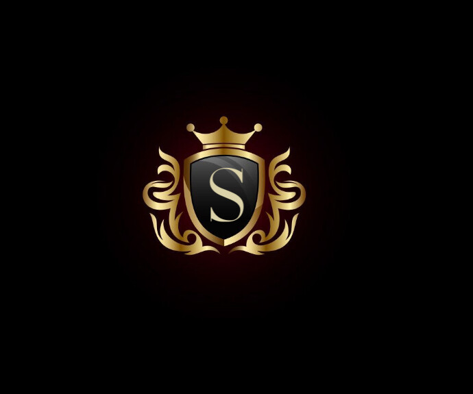 Black Vintage Emblem Logo Medium Rectangle template