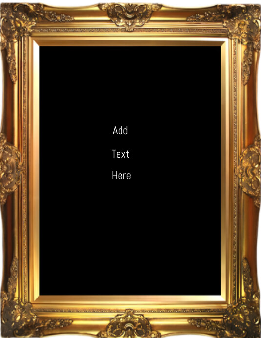 Black Vintage Frame Design  Flyer (us Letter) template