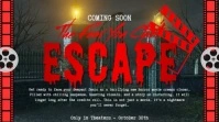 Black Vintage Halloween Coming Soon 2025 Digital Display (16:9) template