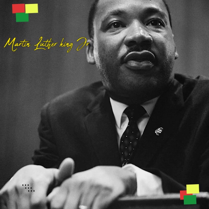 Black Vintage I Have A Dream Martin Luther King Jr Instagram Post template