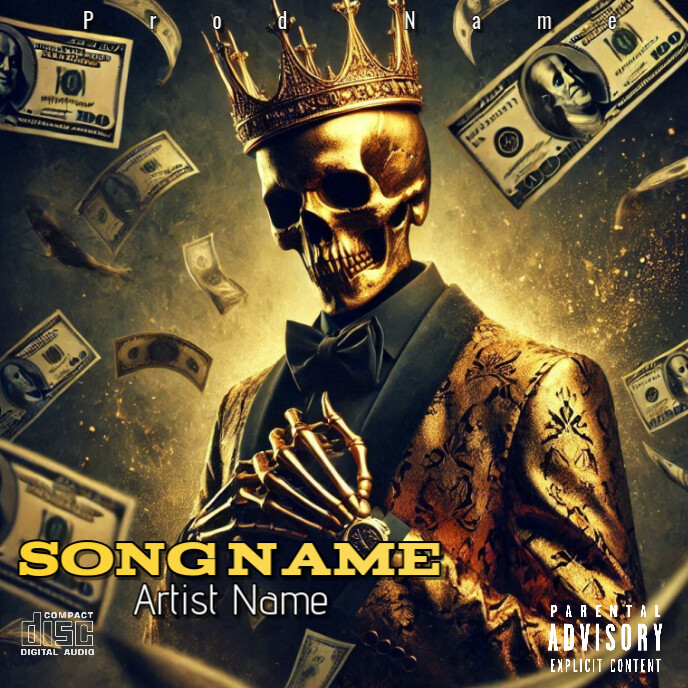 Copy of Black Vintage Majiste Dollar Best Cover Song Rap Mixtape Album ...