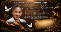 Black Memorial Service Facebook Gedeelde Prent Template