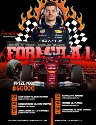 Black Formula 1 Event Iflaya Template