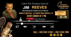 Black Classic Country Radio Broadcast Facebook Event Cover Template