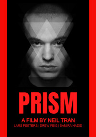 Black Vintage Prism Movie Album Cover Poster A4 template