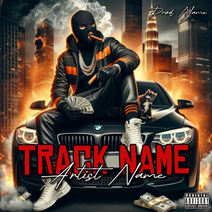 Photo. Cover Style Rapper Cover Black Vintage Rap Figure Cover Mixtape Cover Album Cover Template ...