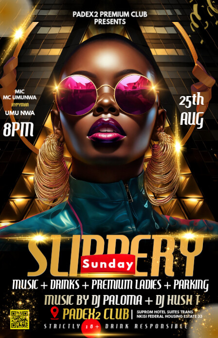Copy of Black Vintage Slippery Sunday Tabloid | PosterMyWall