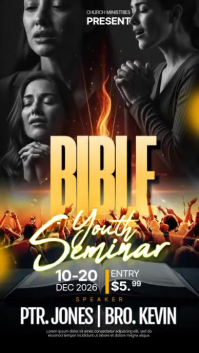 Black Vintage Spiritual Power Instagram Story template