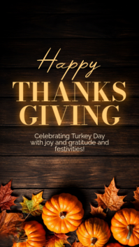 Black Thanksgiving Celebration Instagram Story Template