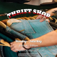 Black Thrift Shop Promotion Instagram Post Template