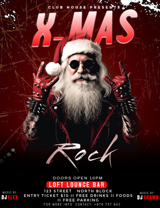Christmas Party Event Flyers Template | PosterMyWall