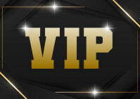 Black Vip Postcard template
