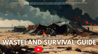 Black Wasteland Survival YouTube Thumbnail template