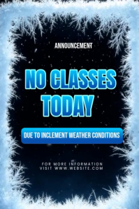 Black Weather Announcement Poster Video template
