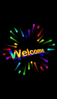 Black Welcome Business Card Video template