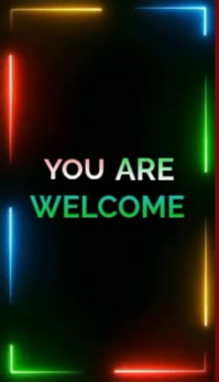 Black Welcome Message Business Card Video Ikhadi Lebhizinisi template