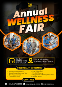 Black Wellness Fair A6 template