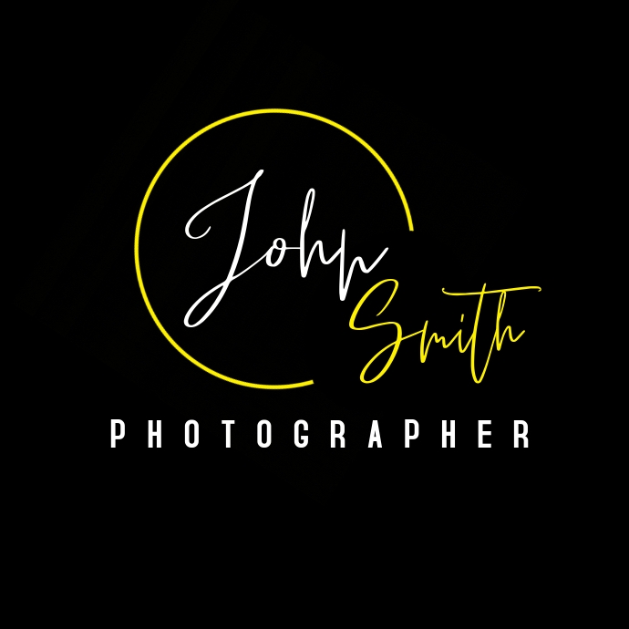 Black White Yellow Signature Logo Template Postermywall
