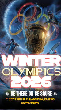 Black Winter Olympics 2026 Instagram Story template