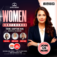 Black Women's Conference Instagram Post template