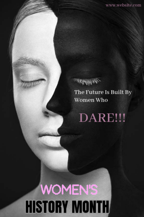 Black Women's History Month Pinterest Graphic Template | PosterMyWall