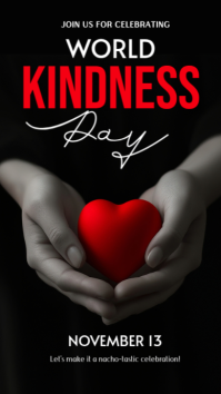 Black World Kindness Day Instagram Story template