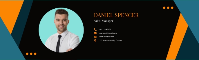 Black Yellow And Green Modern Sales Manager L Template | PosterMyWall