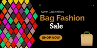 Black Yellow Bold Bag Fashion Sale Banner template