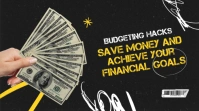 Black Yellow Grunge Financial Tips YouTube Th template