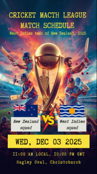 Пурпурный Cricket Match Schedule Instagram Story Template