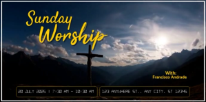 Noir Sunday Worship Service Eventbrite-banner Template