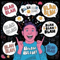 Blah blah blah template Publicación de Instagram