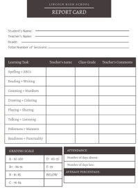Meer Dan 40 Aanpasbare Sjablonen Voor Report Card Postermywall