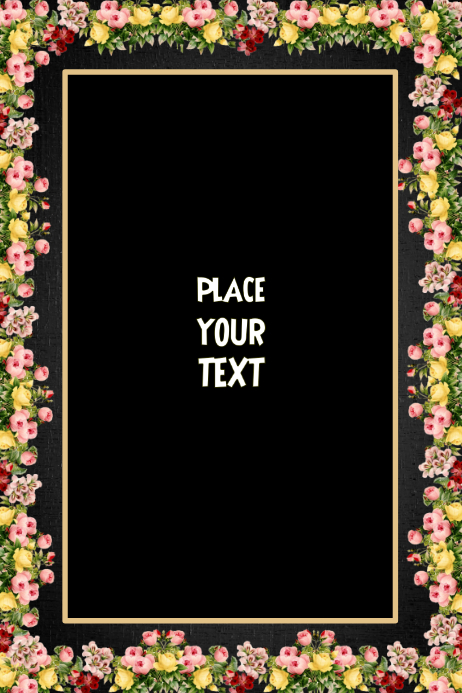 Blank Floral Wedding Birthday Greeting Card Template | PosterMyWall Blank floral wedding birthday greeting card template | postermywall
