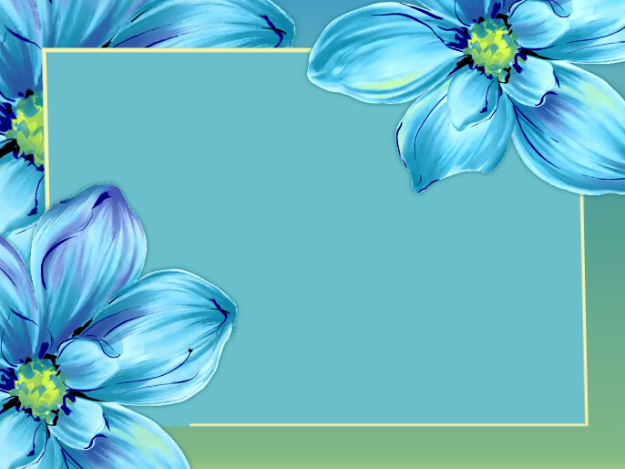 Blank Flower Cards Presentation template