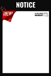 Notice Poster Example notice template | PosterMyWall