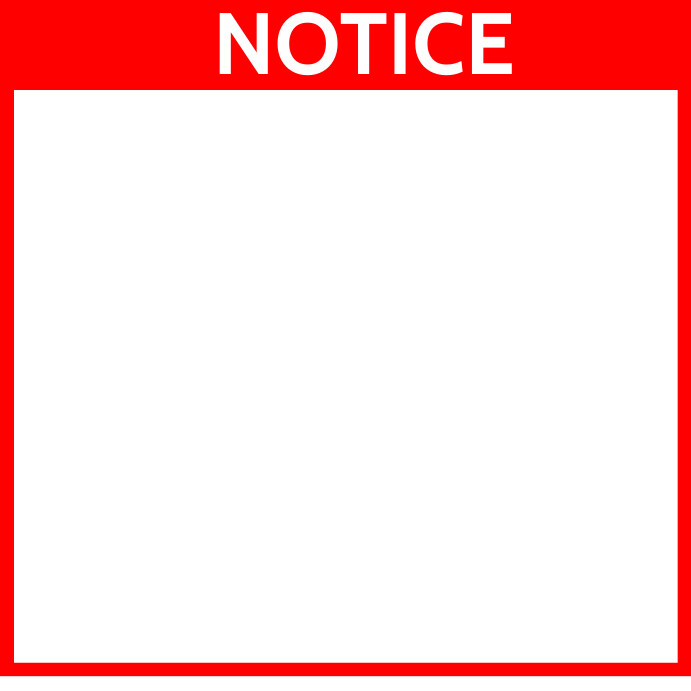 Notice Sign Template