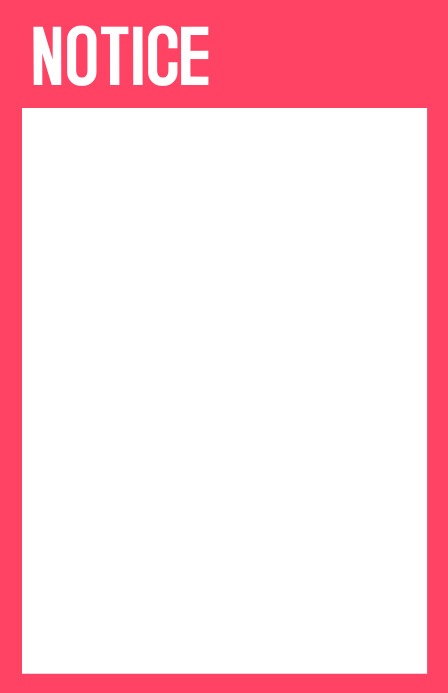 Copy of blank notive | PosterMyWall